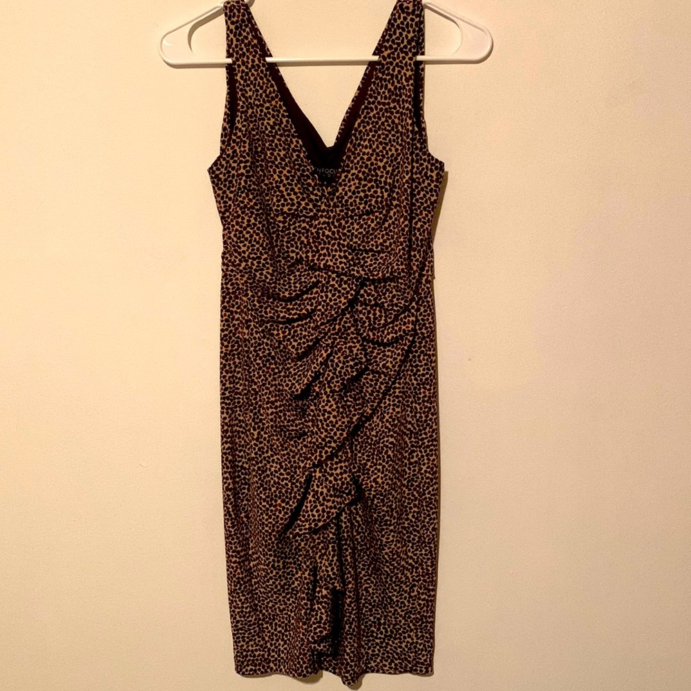 Enfocus Studio Leopard Print Cocktail Dress